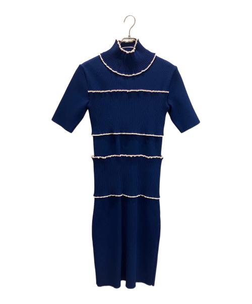 AKIRA NAKA（アキラナカ）AKIRA NAKA (アキラナカ) リブワンピース ネイビー サイズ:38の古着・服飾アイテム