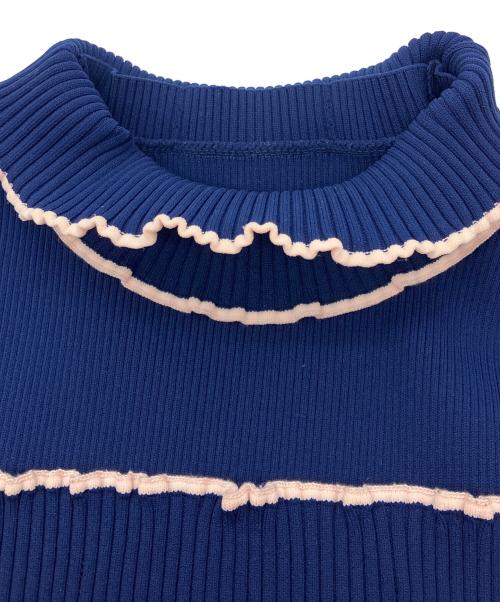 AKIRA NAKA（アキラナカ）AKIRA NAKA (アキラナカ) リブワンピース ネイビー サイズ:38の古着・服飾アイテム