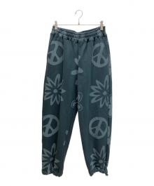 X-LARGE（エクストララージ）の古着「PEACE SWEAT PANTS/ピーススウェットパンツ」｜グリーン