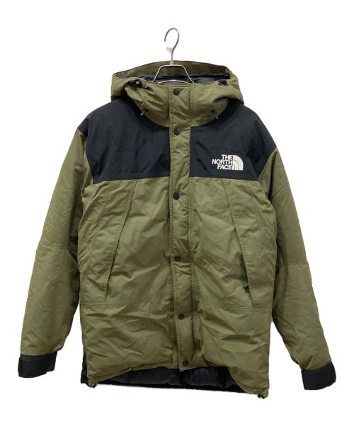 THE NORTH FACE（ザ ノース フェイス）THE NORTH FACE (ザ ノース フェイス) Mountain Down Jacket マウンテンダウンジャケット ブラック×オリーブ サイズ:XLの古着・服飾アイテム