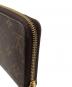 中古・古着 LOUIS VUITTON (ルイ ヴィトン) ジッピー ウォレット 長財布 ブラウン：18000円