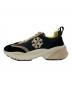 TORY BURCH (トリーバーチ) Good Luck Trainer ローカットスニーカー ブラック×ベージュ サイズ:5.5：15000円