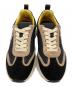 中古・古着 TORY BURCH (トリーバーチ) Good Luck Trainer ローカットスニーカー ブラック×ベージュ サイズ:5.5：15000円