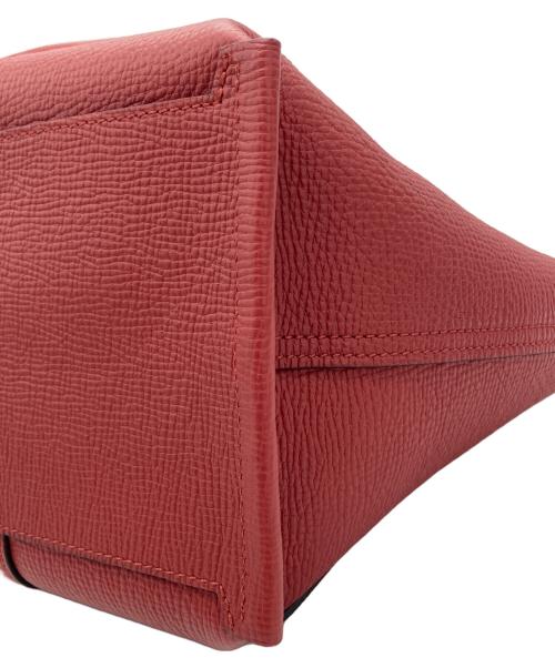 LONGCHAMP（ロンシャン）LONGCHAMP (ロンシャン) MAIL BOX 2WAY ハンドバッグ レッドの古着・服飾アイテム