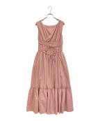 HER LIP TOハーリップトゥ）の古着「Riviera Double Bow Dress/リヴィエラダブルボウドレス」｜ピンク