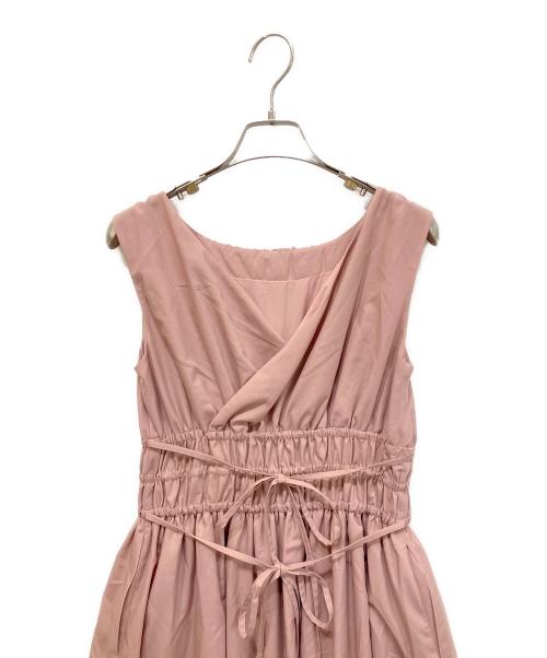 HER LIP TO（ハーリップトゥ）HER LIP TO (ハーリップトゥ) Riviera Double Bow Dress/リヴィエラダブルボウドレス ピンク サイズ:Mの古着・服飾アイテム