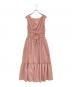 HER LIP TO（ハーリップトゥ）の古着「Riviera Double Bow Dress/リヴィエラダブルボウドレス」｜ピンク