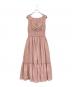 HER LIP TO (ハーリップトゥ) Riviera Double Bow Dress/リヴィエラダブルボウドレス ピンク サイズ:M：7000円