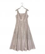HER LIP TOハーリップトゥ）の古着「Paddington Long Dress/パディントンロングドレス」｜ピンク
