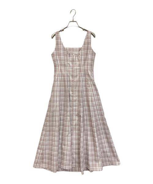 HER LIP TO（ハーリップトゥ）HER LIP TO (ハーリップトゥ) Paddington Long Dress/パディントンロングドレス ピンク サイズ:Mの古着・服飾アイテム