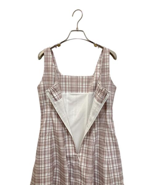 HER LIP TO（ハーリップトゥ）HER LIP TO (ハーリップトゥ) Paddington Long Dress/パディントンロングドレス ピンク サイズ:Mの古着・服飾アイテム