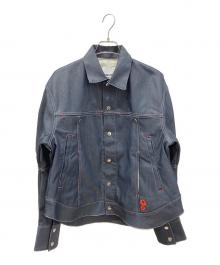 OMMO（オーエムエムオー）の古着「SQUARE SLEEVE JK」｜インディゴ