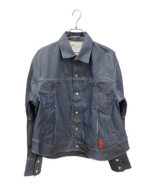 OMMO（オーエムエムオー）OMMO (オーエムエムオー) SQUARE SLEEVE JK インディゴ サイズ:Fの古着・服飾アイテム