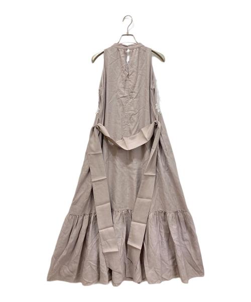 HER LIP TO（ハーリップトゥ）Her lip to (ハーリップトゥ) Notting Hill Belted Dress ベージュ サイズ:Mの古着・服飾アイテム