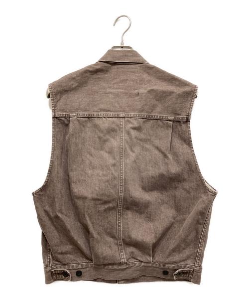 refomed（リフォメッド）refomed (リフォメッド) OLD MAN DENIM VEST デニムベスト ブラウン サイズ:1の古着・服飾アイテム