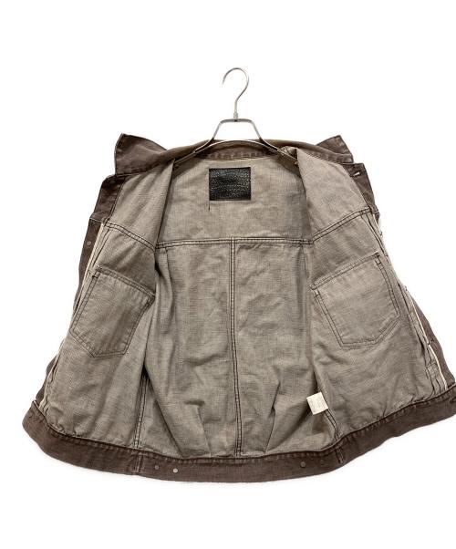 refomed（リフォメッド）refomed (リフォメッド) OLD MAN DENIM VEST デニムベスト ブラウン サイズ:1の古着・服飾アイテム