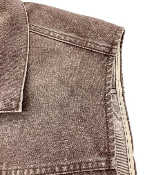 refomed（リフォメッド）refomed (リフォメッド) OLD MAN DENIM VEST デニムベスト ブラウン サイズ:1の古着・服飾アイテム