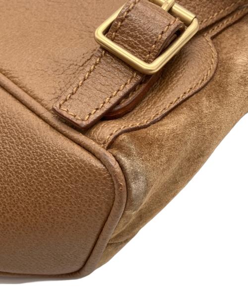 GUCCI（グッチ）GUCCI (グッチ) バンブー スエード ミニリュック ブラウンの古着・服飾アイテム