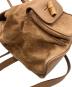 中古・古着 GUCCI (グッチ) バンブー スエード ミニリュック ブラウン：12000円