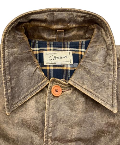 LEVI'S（リーバイス）LEVI'S (リーバイス) レザージャケット ブラウン サイズ:Mの古着・服飾アイテム