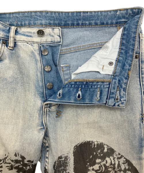 Ksubi（スビ）Ksubi (スビ) Chitch Lovesik エンジェルプリント デニムパンツ ブルー サイズ:30の古着・服飾アイテム