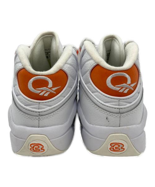 REEBOK（リーボック）REEBOK (リーボック) QUESTION MID ハイカットスニーカー ホワイト×オレンジ サイズ:27の古着・服飾アイテム