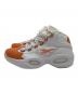 REEBOK (リーボック) QUESTION MID ハイカットスニーカー ホワイト×オレンジ サイズ:27：5000円