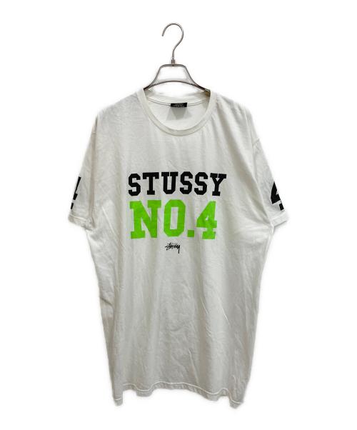 stussy（ステューシー）stussy (ステューシー) プリントTシャツ ホワイト サイズ:Lの古着・服飾アイテム