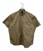 DAIWA PIER39ダイワ ピア39）の古着「Tech Regular Collar Shirts S/S Gun club Plaids 半袖シャツ」｜ブラウン