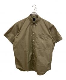 DAIWA PIER39（ダイワ ピア39）の古着「Tech Regular Collar Shirts S/S Gun club Plaids 半袖シャツ」｜ブラウン