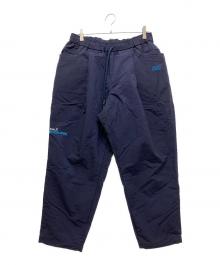 S.F.C×the editor's choice（エスエフシー×エディターズ チョイス）の古着「C WIDE TAPERED EASY PANTS ナイロンパンツ」｜ネイビー