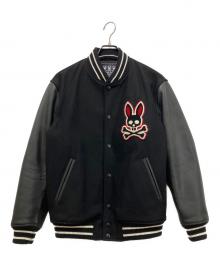 Psycho Bunny（サイコ バニー）の古着「アワードジャケット スタジャン」｜ブラック