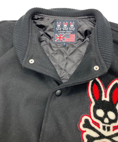 Psycho Bunny（サイコ バニー）Psycho Bunny (サイコ バニー) アワードジャケット スタジャン ブラック サイズ:Mの古着・服飾アイテム