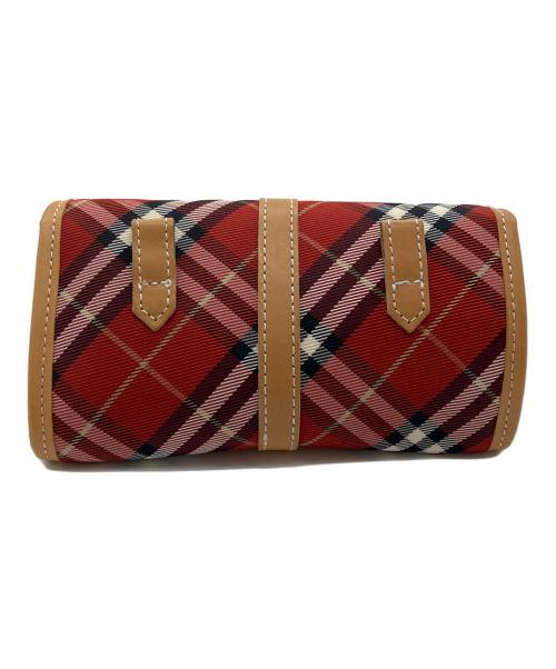 BURBERRY BLUE LABEL（バーバリー ブルー レーベル）BURBERRY BLUE LABEL (バーバリー ブルー レーベル) チェック柄ミニショルダーバッグ レッドの古着・服飾アイテム