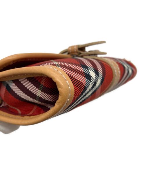 BURBERRY BLUE LABEL（バーバリー ブルー レーベル）BURBERRY BLUE LABEL (バーバリー ブルー レーベル) チェック柄ミニショルダーバッグ レッドの古着・服飾アイテム