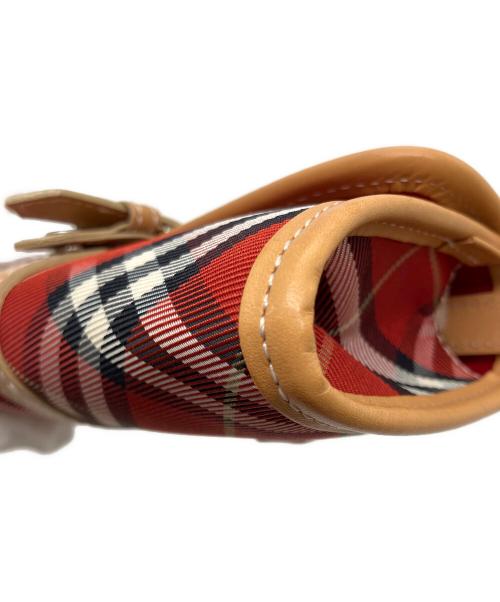 BURBERRY BLUE LABEL（バーバリー ブルー レーベル）BURBERRY BLUE LABEL (バーバリー ブルー レーベル) チェック柄ミニショルダーバッグ レッドの古着・服飾アイテム