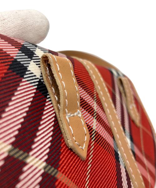BURBERRY BLUE LABEL（バーバリー ブルー レーベル）BURBERRY BLUE LABEL (バーバリー ブルー レーベル) チェック柄ミニショルダーバッグ レッドの古着・服飾アイテム