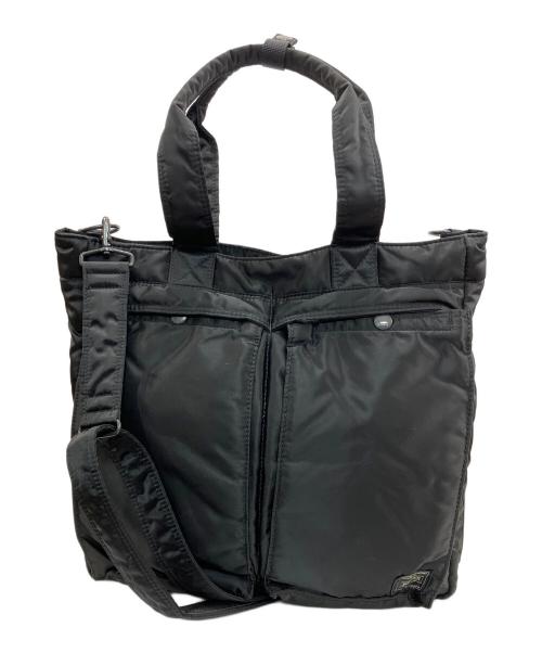 PORTER（ポーター）PORTER (ポーター) TANKER  2WAY TOTE BAG ブラックの古着・服飾アイテム