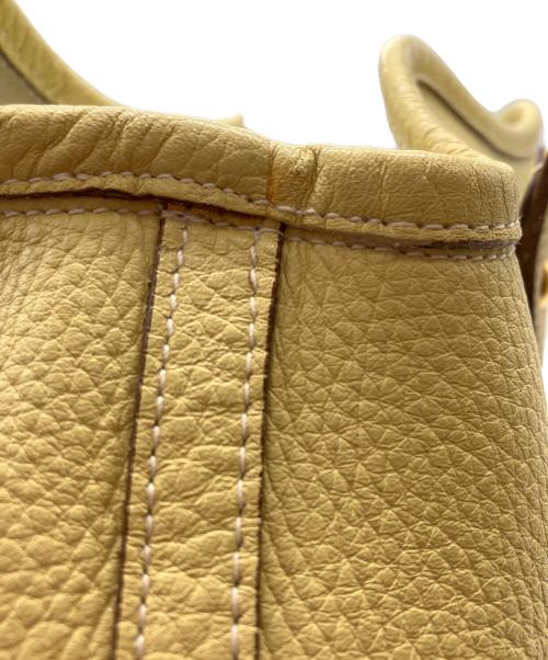 Salvatore Ferragamo（サルヴァトーレ フェラガモ）Salvatore Ferragamo (サルヴァトーレ フェラガモ) レザーハンドバッグ イエローの古着・服飾アイテム