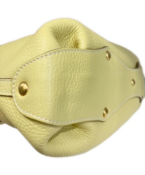 Salvatore Ferragamo（サルヴァトーレ フェラガモ）Salvatore Ferragamo (サルヴァトーレ フェラガモ) レザーハンドバッグ イエローの古着・服飾アイテム