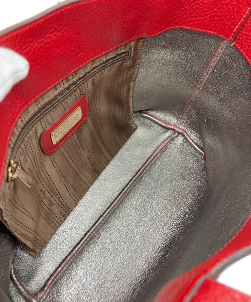 Salvatore Ferragamo（サルヴァトーレ フェラガモ）Salvatore Ferragamo (サルヴァトーレ フェラガモ) レザー ガンチーニ トートバッグ レッドの古着・服飾アイテム