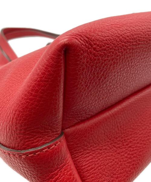 Salvatore Ferragamo（サルヴァトーレ フェラガモ）Salvatore Ferragamo (サルヴァトーレ フェラガモ) レザー ガンチーニ トートバッグ レッドの古着・服飾アイテム