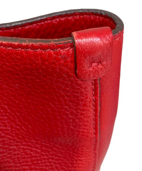 Salvatore Ferragamo（サルヴァトーレ フェラガモ）Salvatore Ferragamo (サルヴァトーレ フェラガモ) レザー ガンチーニ トートバッグ レッドの古着・服飾アイテム