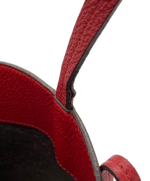 Salvatore Ferragamo（サルヴァトーレ フェラガモ）Salvatore Ferragamo (サルヴァトーレ フェラガモ) レザー ガンチーニ トートバッグ レッドの古着・服飾アイテム