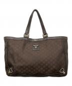 GUCCIグッチ）の古着「GG柄 アビーライン トートバッグ」｜ブラウン