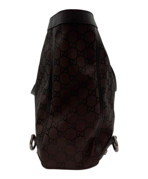 GUCCI（グッチ）GUCCI (グッチ) GG柄 アビーライン トートバッグ ブラウンの古着・服飾アイテム