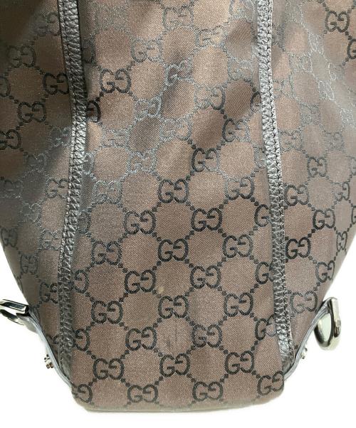GUCCI（グッチ）GUCCI (グッチ) GG柄 アビーライン トートバッグ ブラウンの古着・服飾アイテム