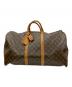 LOUIS VUITTON（ルイ ヴィトン）の古着「キーポル55 トラベルバッグ」｜ブラウン