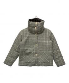 ARMANI EXCHANGE（アルマーニ エクスチェンジ）の古着「グレンチェック 中綿リバーシブルジャケット」｜グレー×ブラウン