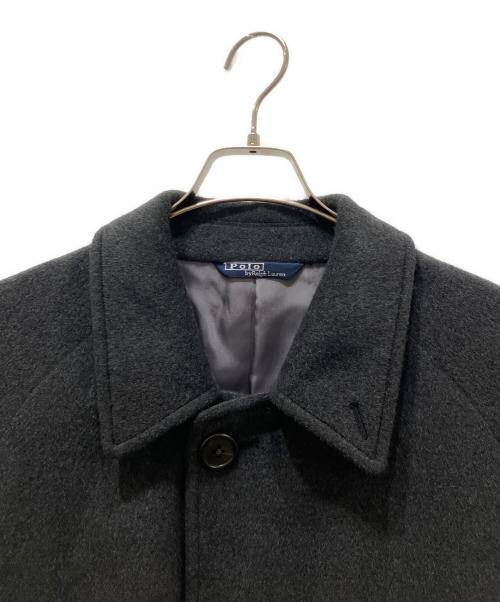 POLO RALPH LAUREN（ポロ・ラルフローレン）POLO RALPH LAUREN (ポロ・ラルフローレン) 一枚袖 ウールステンカラーコート グレー サイズ:LLの古着・服飾アイテム